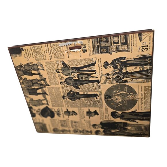 Shadowbox Framed Train Artwork Clock Parts Collage by Girard - Picture 7 of 8